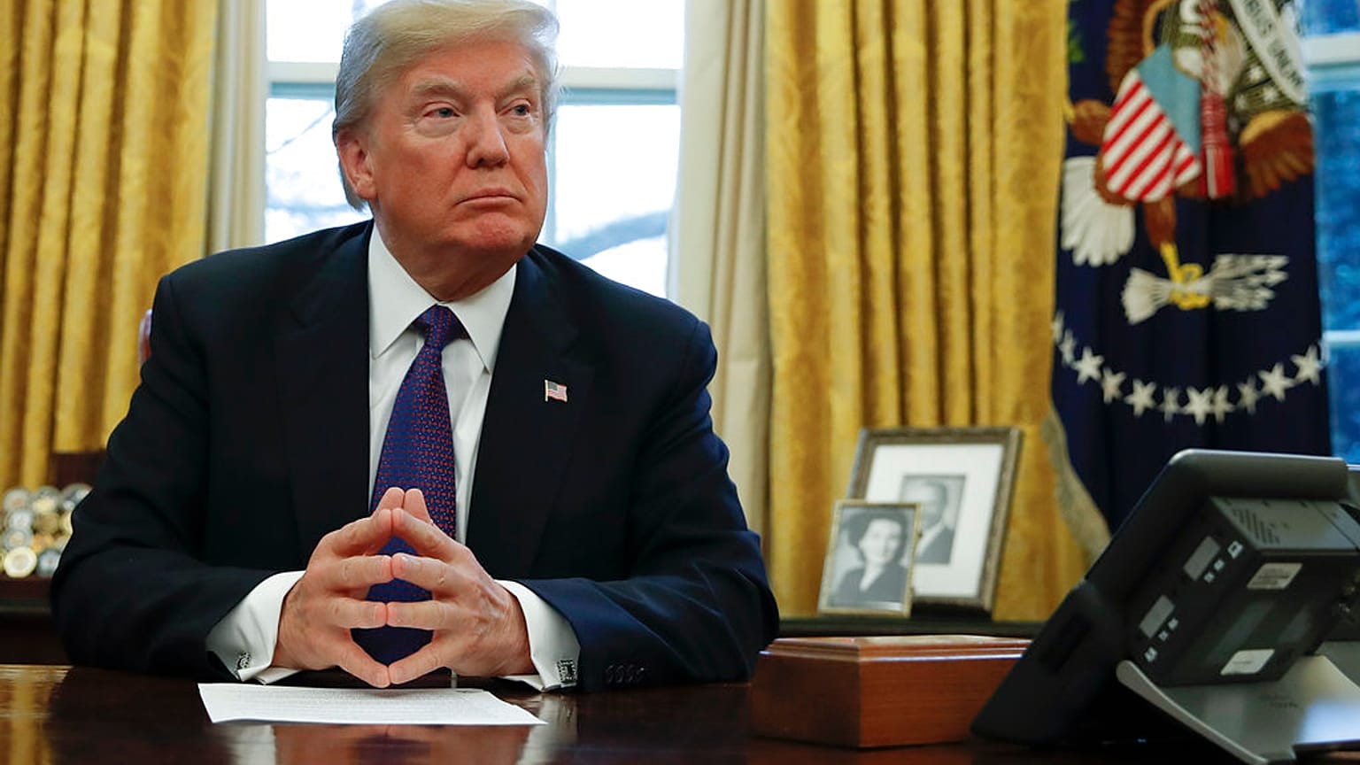 Trump munka közben