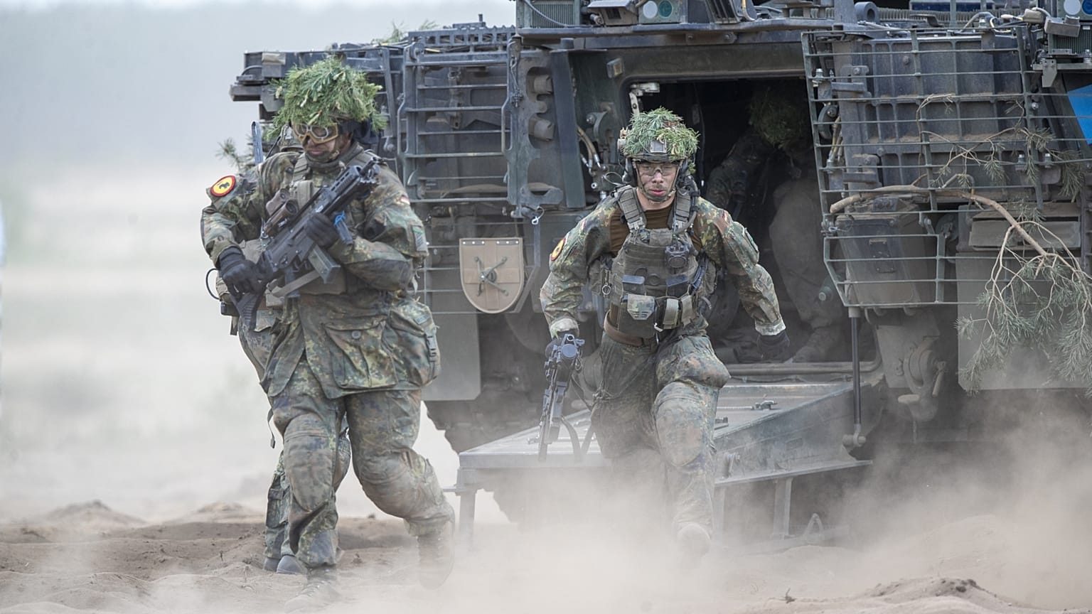 Bundeswehr-katonák litvániai NATO-gyakorlaton