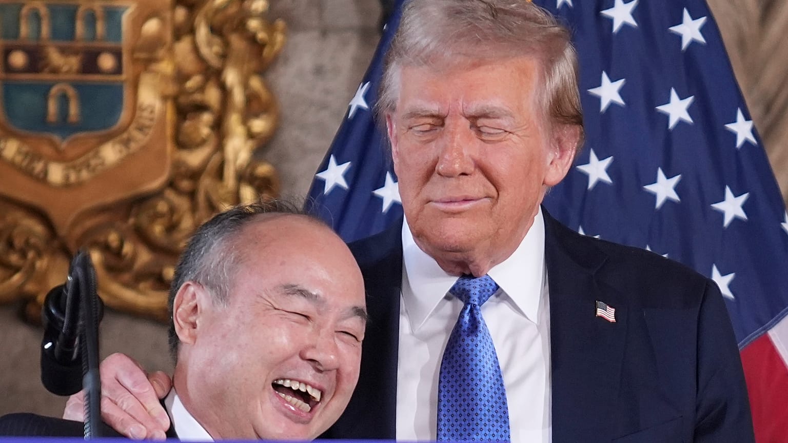 A developing friendship seen between then President Donald Trump and SoftBank Group CEO Masayoshi Son at a Mar-a-Lago meeting in December
