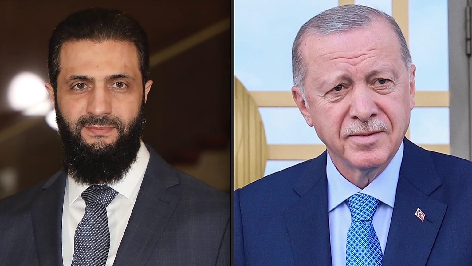 Suriye lideri Şara (solda) ve Cumhurbaşkanı Erdoğan (AP)
