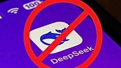 L'icône de l'application pour smartphone DeepSeek apparaît sur l'écran d'un smartphone à Pékin, le mardi 28 janvier 2025.