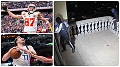 Travis Kelce és Luka Dončić, illetve a betörők akcióban