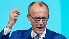 Imagen de Friedrich Merz, candidato de la CDU a canciller de Alemania y presidente federal del partido en la 37ª conferencia la CDU en Berlín, Alemania.