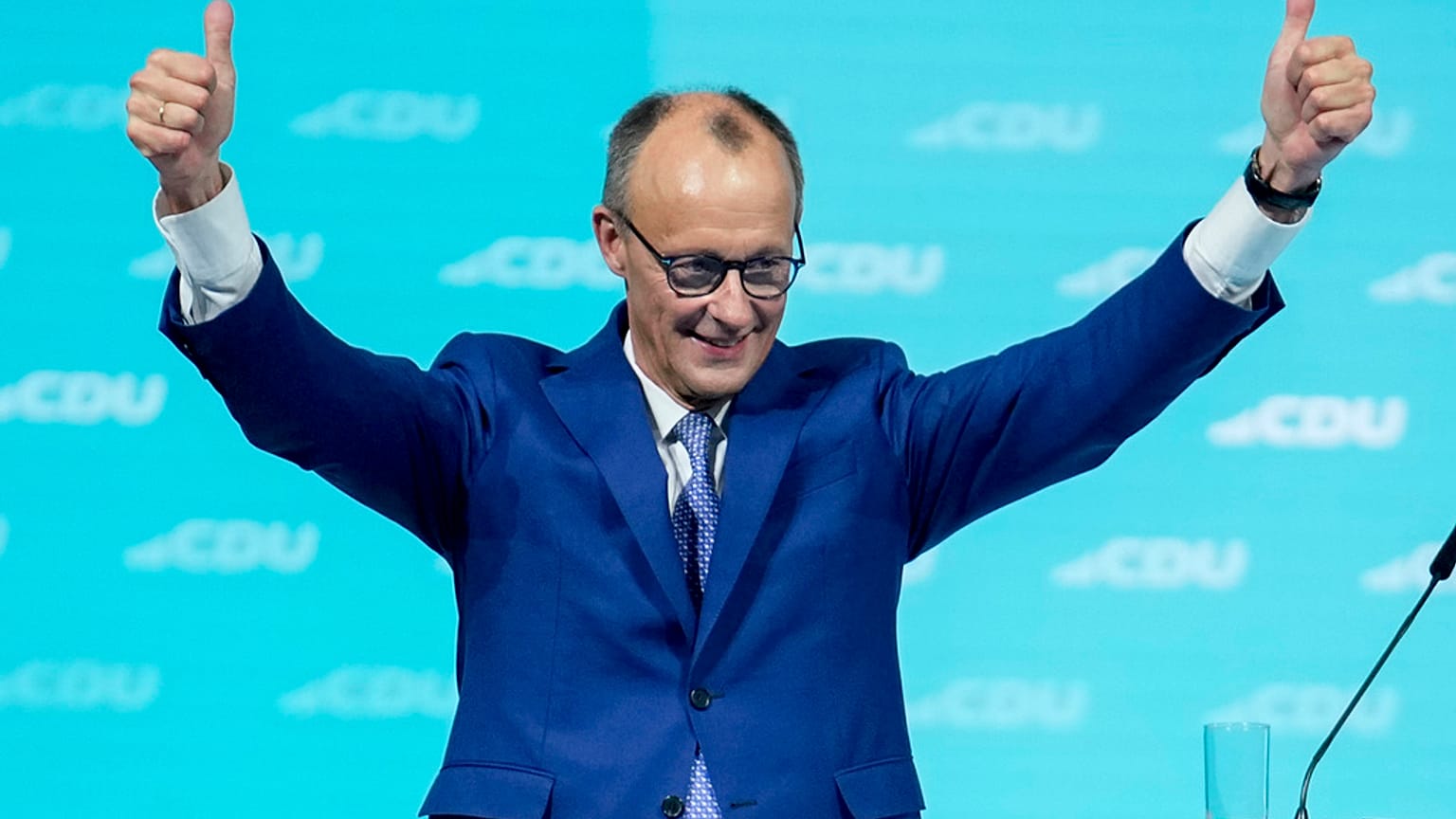 A CDU vezetője, Friedrich Merz