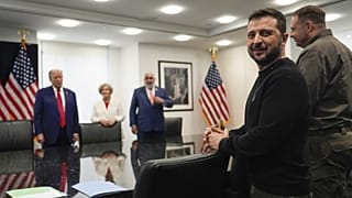 Zelenszkij tavaly szeptemberben Trumpnál, New Yorkban