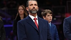 Donald Trump Jr. Capital One Arena'daki kapalı başkanlık geçit töreninde, 20 Ocak 2025, Washington