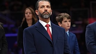 Donald Trump Jr. alla parata presidenziale al coperto alla Capital One Arena, 20 gennaio 2025, Washington