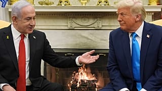 Le Premier ministre israélien et Donald Trump à la Maison Blanche, mardi 4 février 2025.