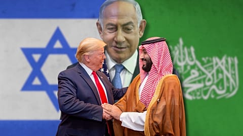 A három főszereplő: Trump, Netanjahu és MBS 