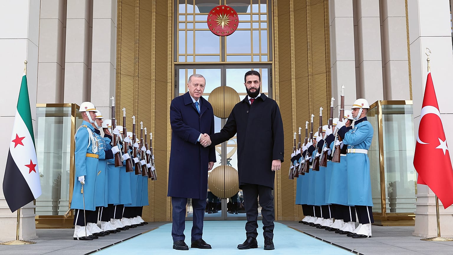 Die syrischen und türkischen Präsidenten
