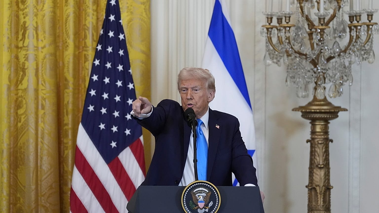 Donald Trump saját bevallása szerint is "erős javaslatot" tett a közel-keleti konfliktus megoldására