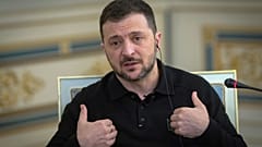Volodimir Zelenszkij egy február 1-én, az AP-nek adott interjú közben