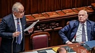 Il ministro della Giustizia Carlo Nordio e il ministro dell'Interno Matteo Piantedosi durante l'informativa sul caso Almasri