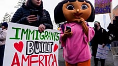 Tüntető az USA-ban