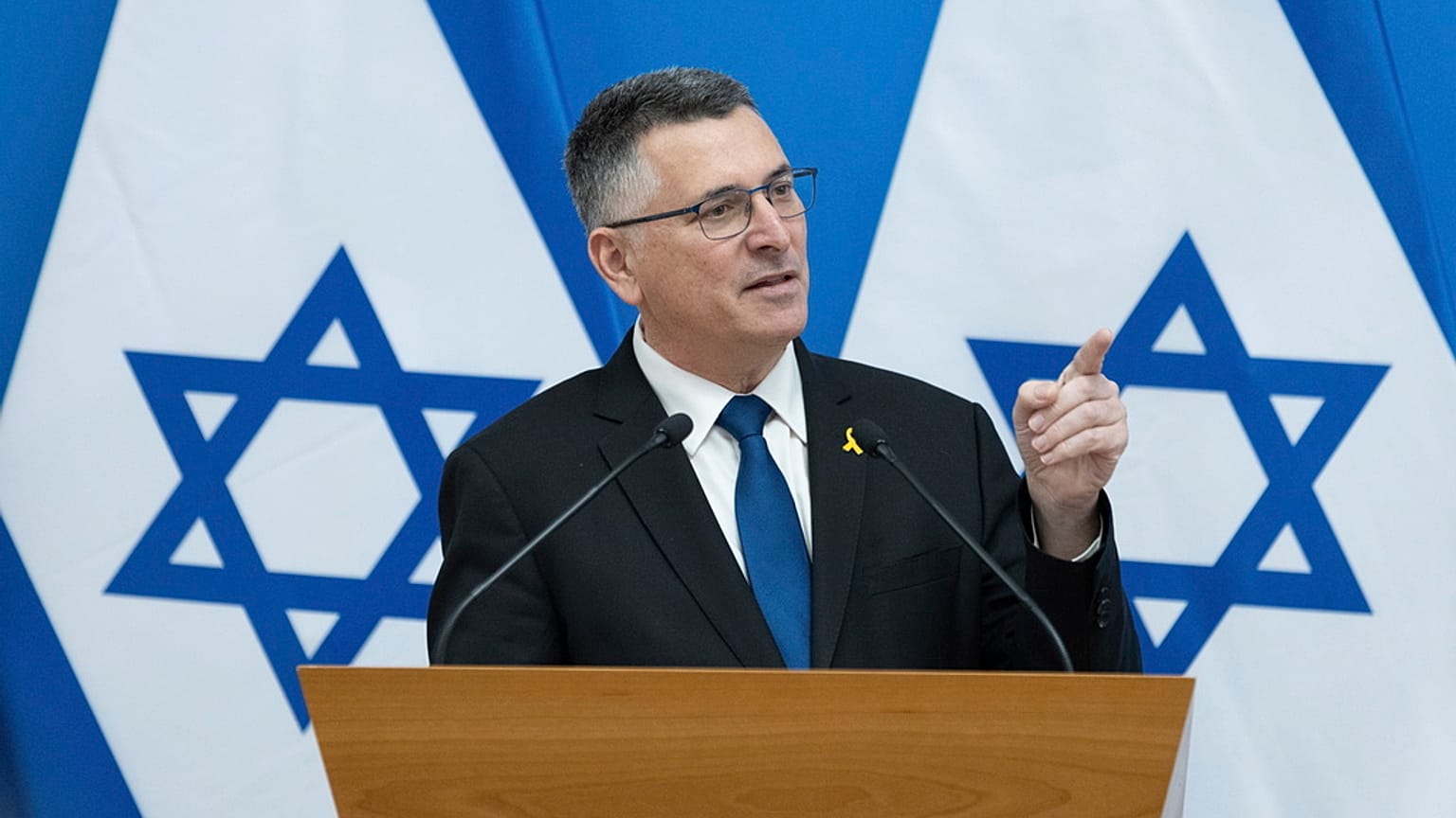 İsrail Dışişleri Bakanı Gideon Saar, Budapeşte, 23 Ocak 2025.