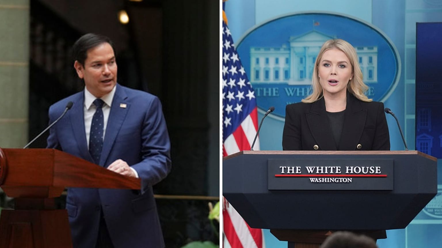 Marco Rubio, Karoline Leavitt