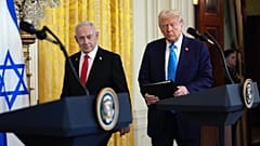 ABD Başkanı Donald Trump ve İsrail Başbakanı Binyamin Netanyahu, 4 Şubat 2025 Salı günü Washington'daki Beyaz Saray'da görüntüleniyor.