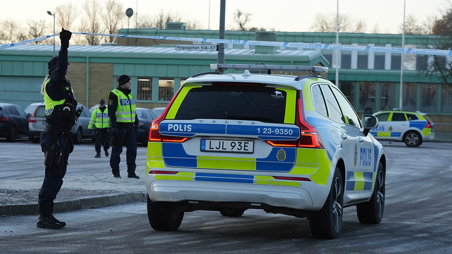 Svéd rendőrségi autó Örebróban 