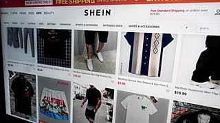 Página web de la tienda de moda Shein.