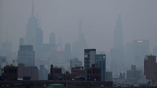 La ciudad de Nueva York entre la niebla