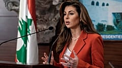 نائبة المبعوث الأميركي الخاص لسلام الشرق الأوسط، مورغان أورتاغوس، خلال مؤتمر صحافي في قصر بعبدا، بيروت، لبنان، يوم الجمعة 7 فبراير 2025.