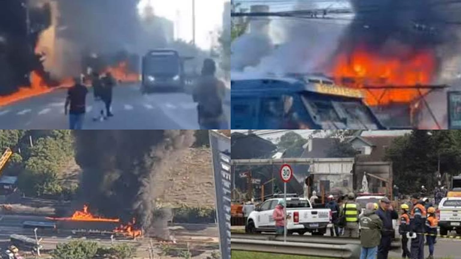 Uçağın düşmesi sonrası yangın çıktı