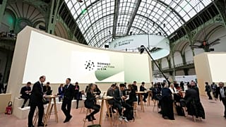 Sommet sur l'intelligence artificielle au Grand Palais à Paris, lundi 10 février 2025.