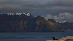 Yunanistan'ın depremden etkilenen Santorini adasındaki Oia kasabasından bir görünüm