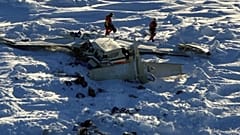 Alaska uçağının enkazı