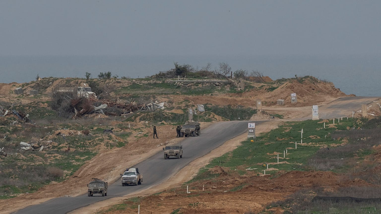 Soldados israelíes en el norte de la Franja de Gaza, domingo 9 de febrero de 2025