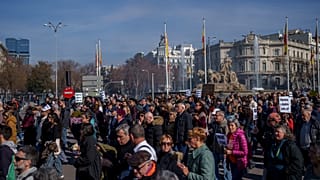 Διαδήλωση στη Μαδρίτη για το στεγαστικό πρόβλημα. 