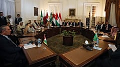اجتماع وزراء الخارجية العرب في جامعة الدول العربية، المنعقد في القاهرة، مصر، يوم السبت 1 شباط/ فبراير 2025.
