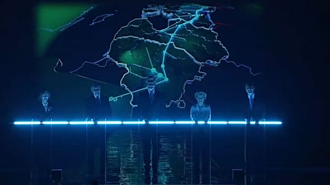 Представители стран Балтии присутствуют на торжественном открытии синхронизации с энергосистемой ЕС в Вильнюсе, 9 февраля 2025 года