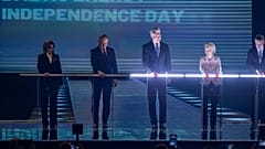 Cerimónia de ativação do "Dia da Independência Energética dos Estados Bálticos" em Vilnius, Lituânia, em 9.02.2025.