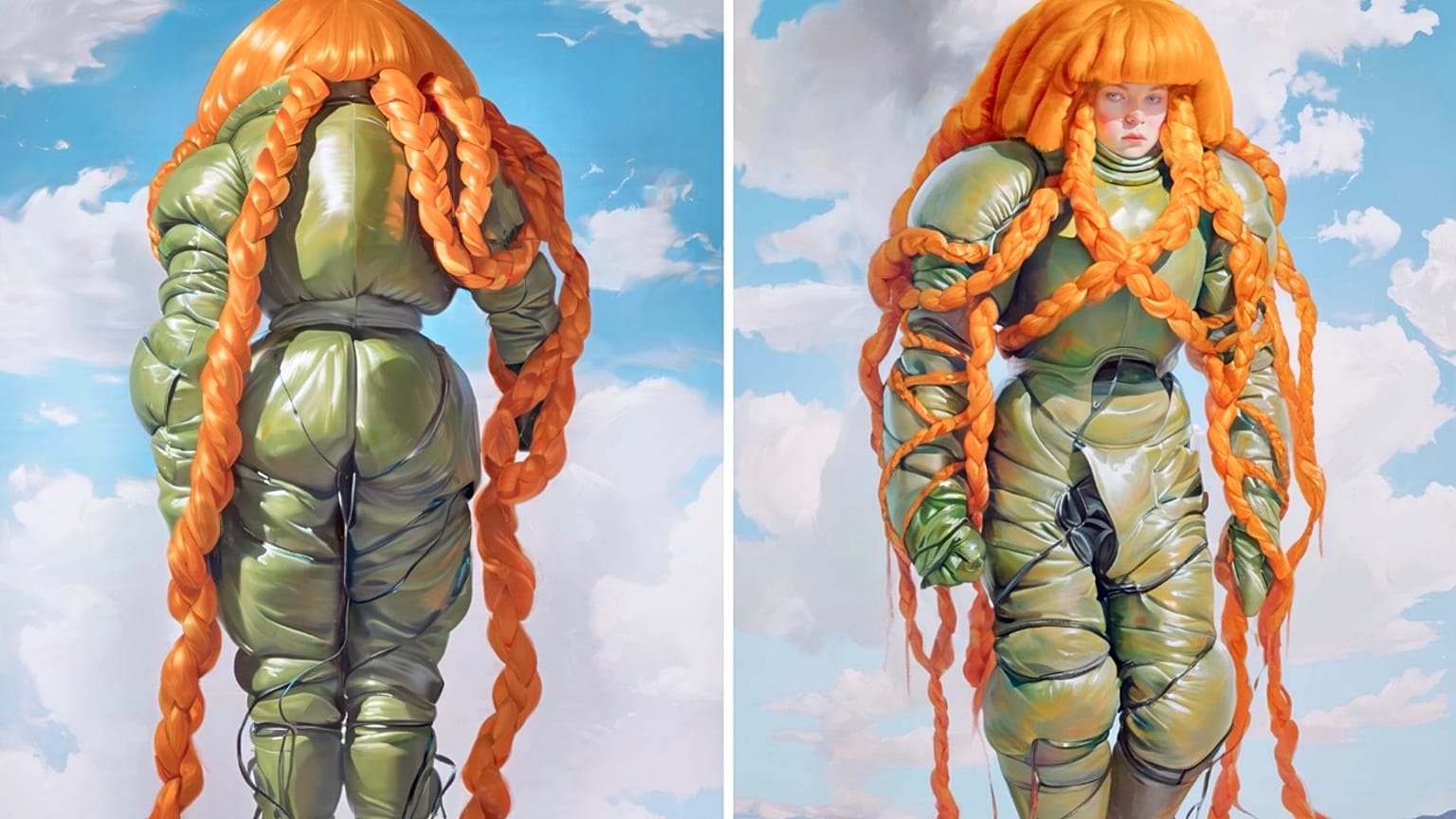 Holly Herndon y Mat Dryhurst, 'Embedding Study 1 & 2' (de la serie xhairymutantx), acuñada el 5 de febrero de 2025.