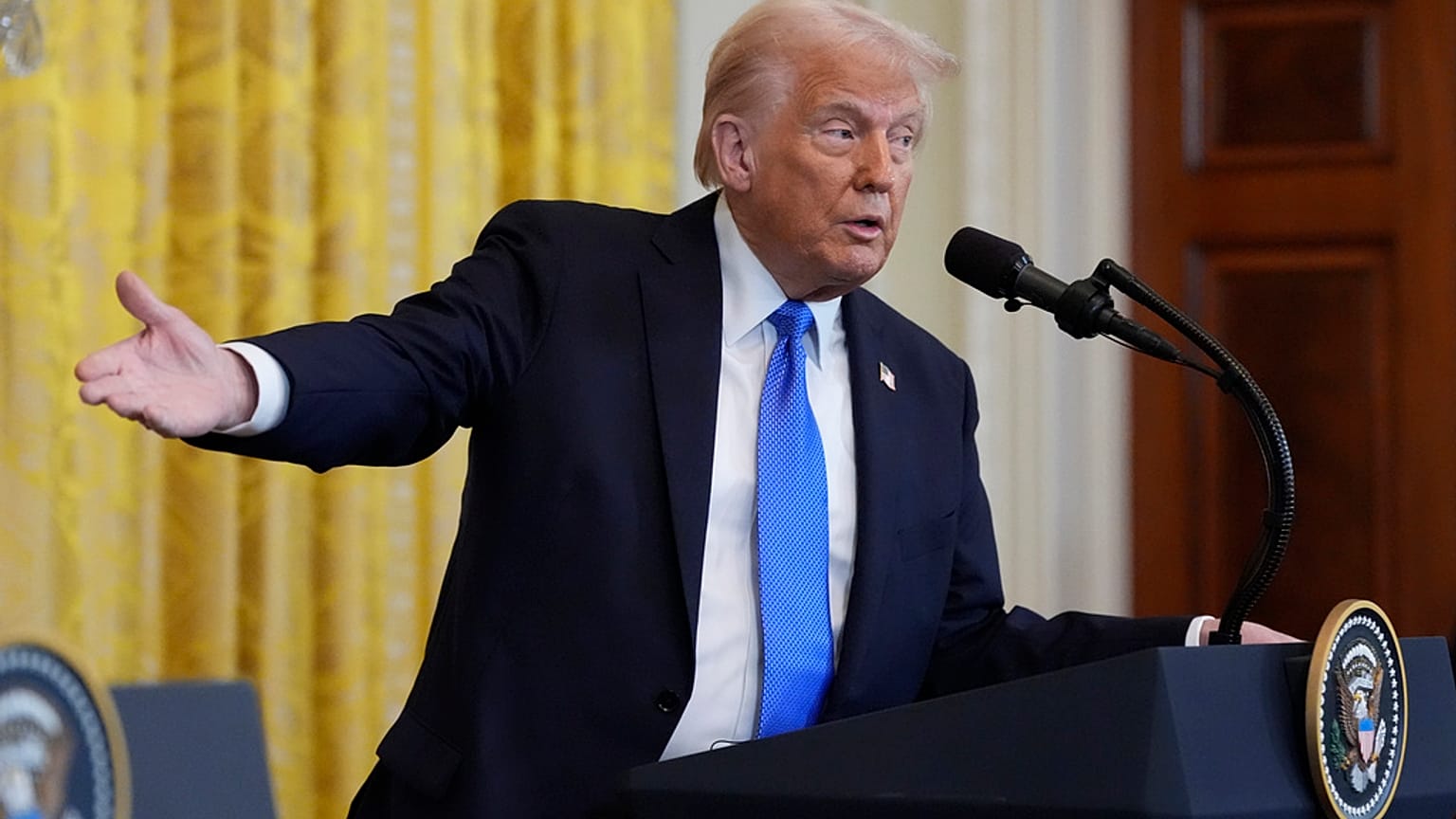 US President Donald Trump - Feb. 7, 2025, in Washington.