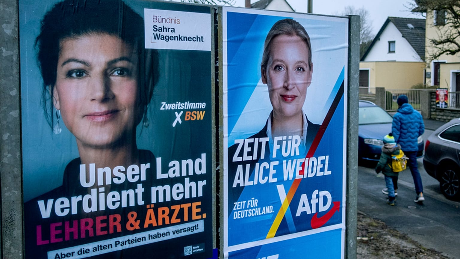 Carteles electorales en Alemania. 