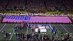 Philadelphia Eagles ve Kansas City Chiefs arasında oynanan NFL Super Bowl 59 futbol maçı öncesi açılış seremonisi.