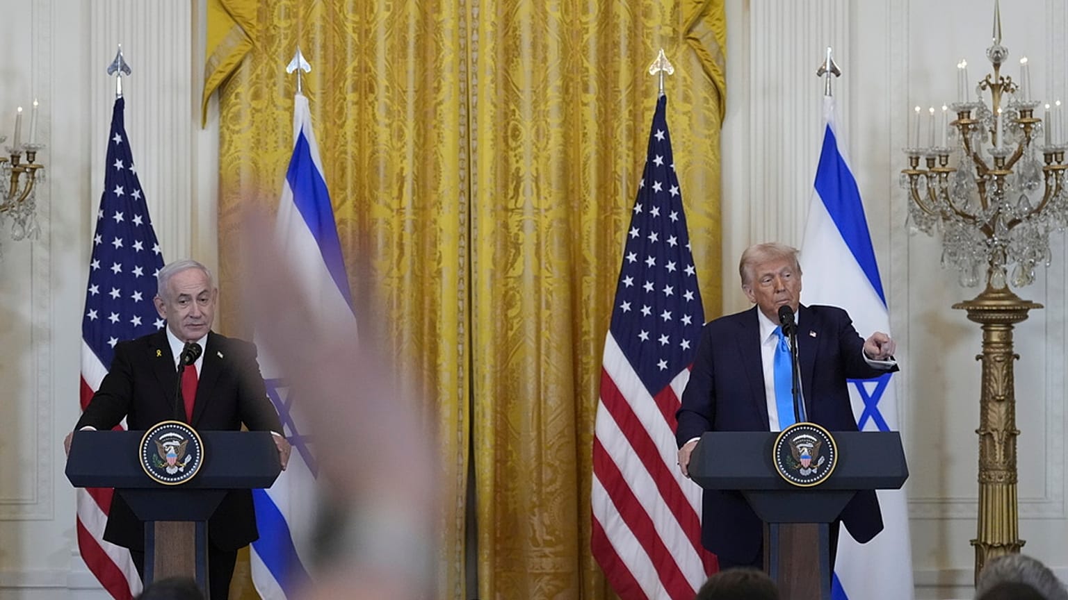 Netanjahu és Trump Washingtonban, 2025 február 4.