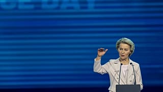 European Commission President Ursula von der Leyen speaks at the "Baltic Energy Independence Day" in Vilnius, 9 February 2025