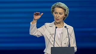 European Commission President Ursula von der Leyen speaks at the "Baltic Energy Independence Day" in Vilnius, 9 February 2025