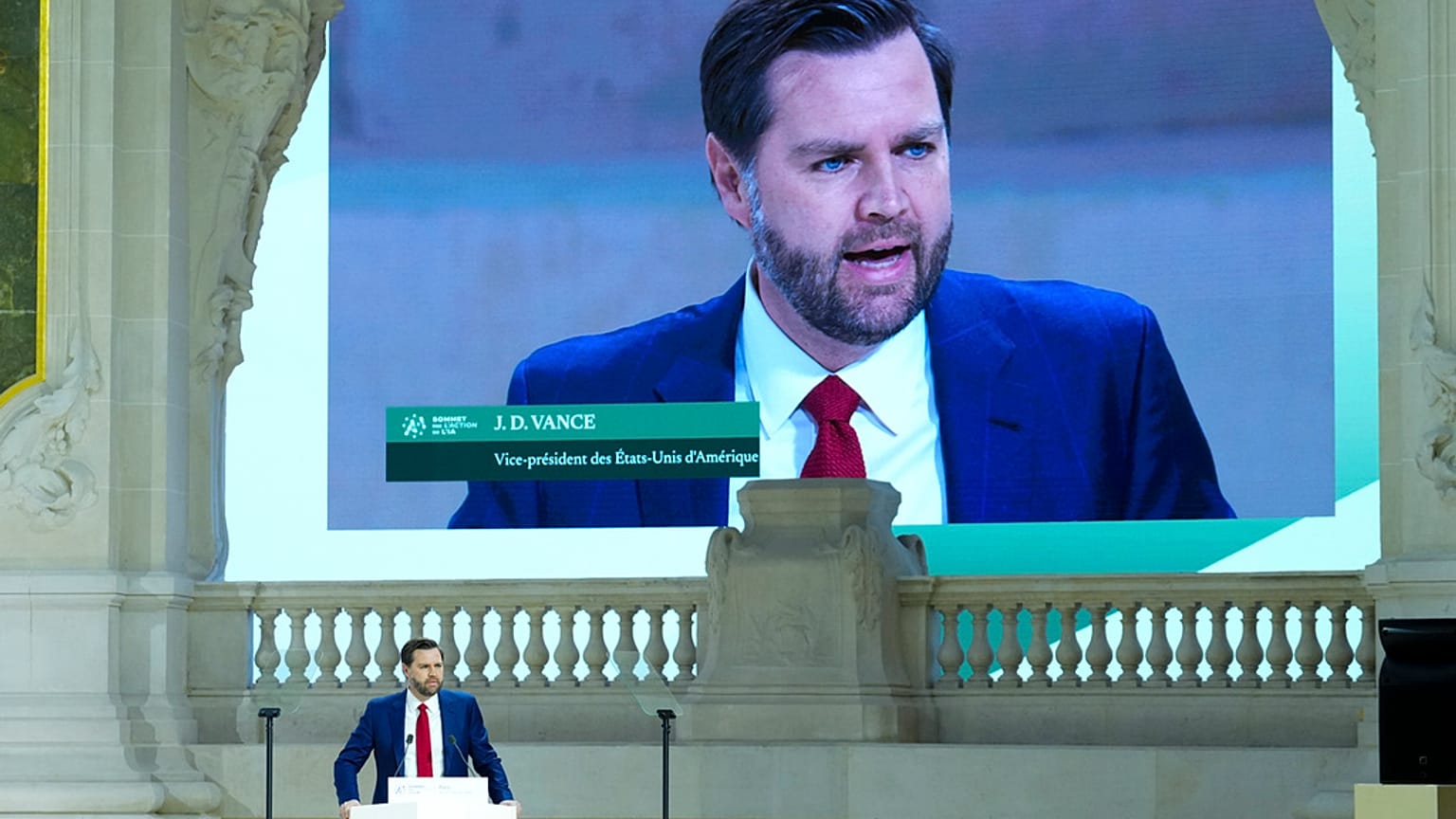 JD Vance a párizsi AI-csúcson