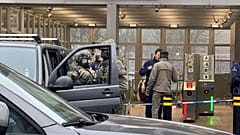 Бельгийская полиция у станции метро в Брюсселе, где произошла перестрелка. 5 февраля, 2025г.