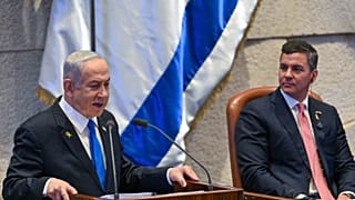 İsrail Başbakanı Binyamin Netanyahu, İsrail Parlamentosu olan Knesset'te milletvekillerine seslenirken, 11 Aralık 2024