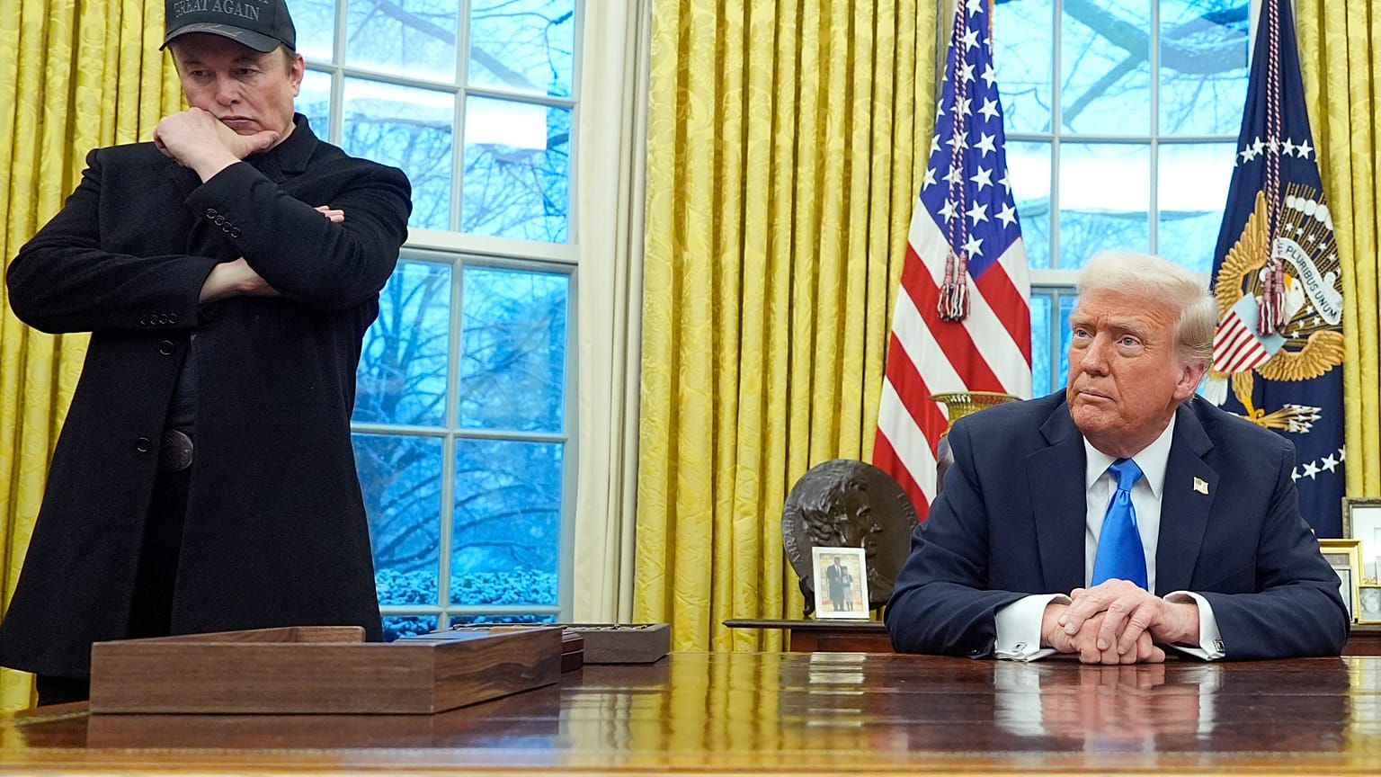 Musk e Trump na Sala Oval