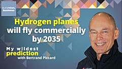 Zero-emissions flights will become a reality by 2035, Bertrand Piccard says