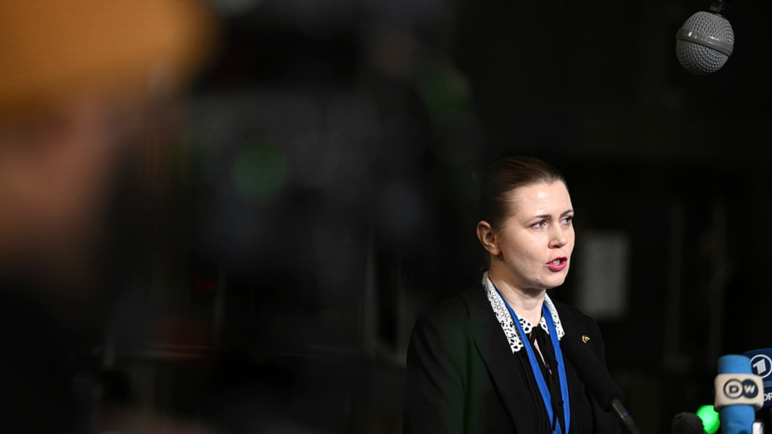 Dovile Sakaliene, ministre lituanienne de la Défense, à Bruxelles le 13 février 2025.