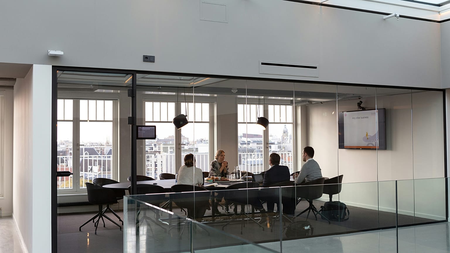 Reunión en una empresa