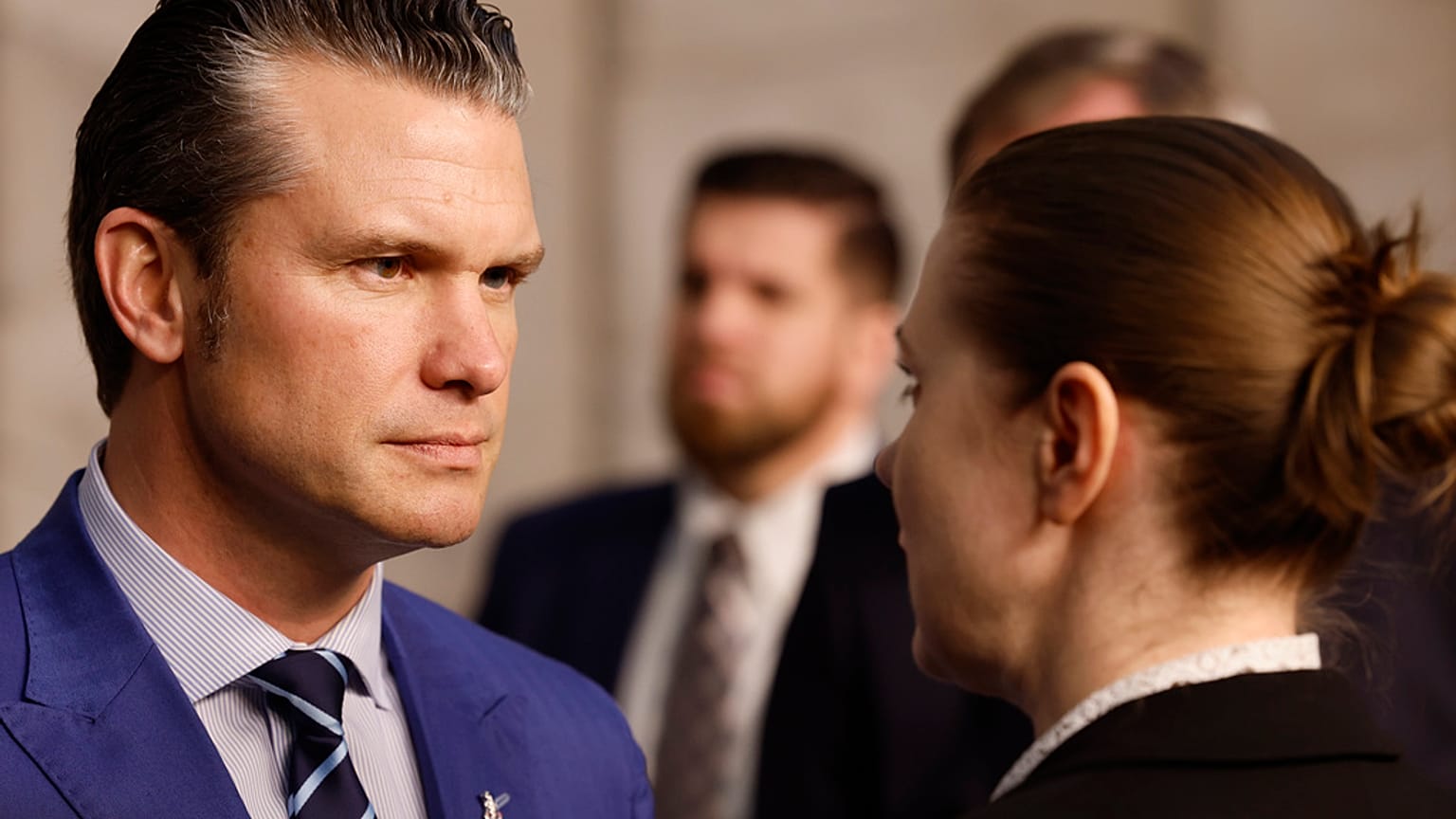 Litewska minister obrony Dovilė Šakalienė i sekretarz obrony USA Pete Hegseth.