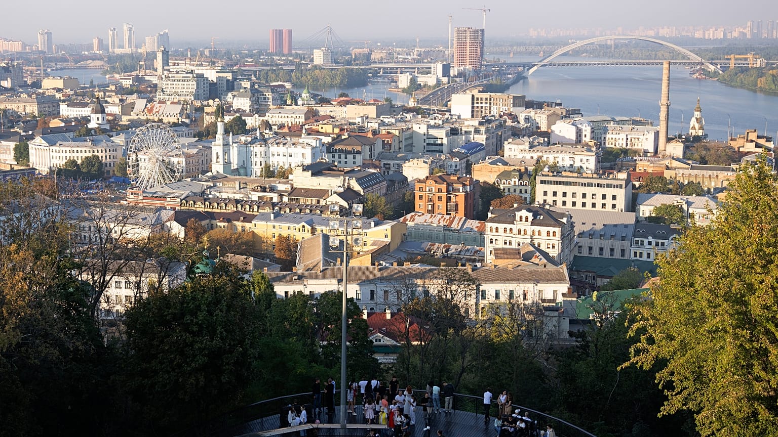 Archivo: Vista de Kiev en septiembre de 2024.